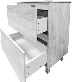 Comforty Тумба с раковиной Верона 75 дуб белый – фотография-2